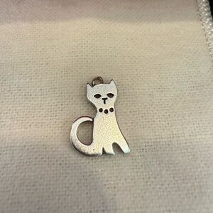 James Avery Retired Sterling Silver Cat Charm